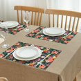 thumbnail image 3 of Pioneer Flower Floral Print Pattern Summer Placemats Table Placemats Set Of 4-Linen Kitchen Washable Placemats Table Mats 12x18 Inch Non-Slip Heat Resistant, 3 of 6