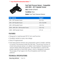 thumbnail image 2 of Fuel Tank Pressure Sensor - Compatible with 2005 - 2017 Hyundai Tucson 2006 2007 2008 2009 2010 2011 2012 2013 2014 2015 2016, 2 of 2