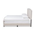 thumbnail image 2 of Baxton Studio Morgan Modern Transitional Beige Tela Tapizada Queen Size Panel Bed Baxton Studio 10312, 2 of 2