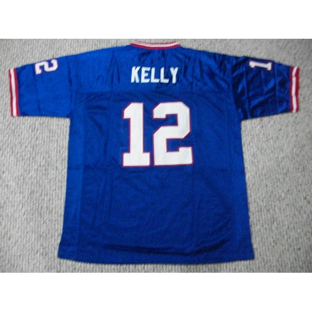 Jim Kelly Jersey #12 Buffalo Unsigned Custom Stitched Blue Football New No Brands/Logos Sizes S-3XL