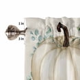 thumbnail image 5 of Valances for Windows Fall Watercolor Rod Pocket Cafe Window Treatments Valance Curtains for Kitchen Bathroom Laundry Basement Windows 42"x18", 5 of 6