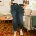thumbnail image 7 of Ogiraw Maternity Jeans Spring and Autumn Jeans Women's Loose Harun Pants Loose Waist Wild Casual Straight Pants Baggy Jeans for Woman Black L, 7 of 7