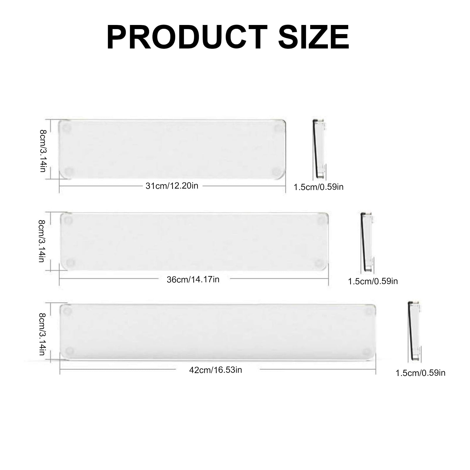 Acrylic Keyboard Wrist Rest, Transparently Ergonomic Wrist Support Pad for Typists and Gamers, Antislip Base