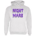 thumbnail image 1 of Halloween Nightmare Horror Purple Dripping Text Mens Hoodie, 1 of 1