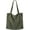 Dark Green, variant on Prite Corduroy Tote Bag for Women Large Shoulder Bag with Zipper and Pockets for College Work Travel Shopping