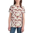 thumbnail image 3 of Wukai Mushroom Youth Unisex Short Sleeve T-Shirt for Boys, Girls, Teens, and Kids-X-Large, 3 of 7