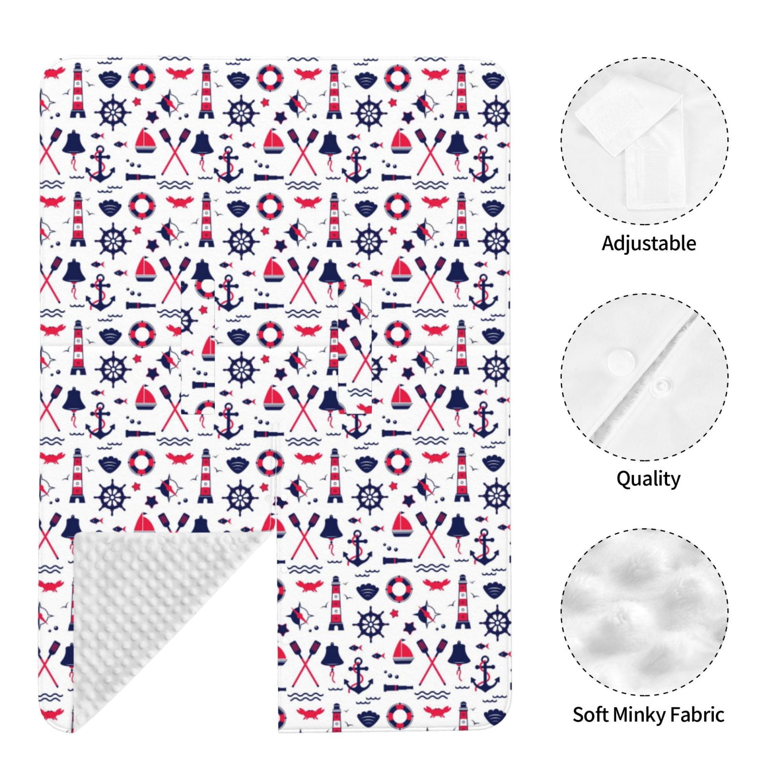 Naloa Sailing Marine Travel Baby Car Seat Cover, Breathable Baby Carrier Cover, Multiuse Baby Carrier Cover & Nursing Breastfeeding Cover