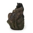 thumbnail image 6 of Bowery Outdoor Bears on a Log Fountain, Light Brown and Black, 6 of 8
