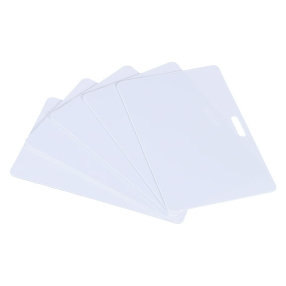 Uxcell 3.39 x 2.13" Blank Cards with Slot Punch on Short Side, 50Pcs, White