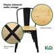 thumbnail image 3 of Silla Tolix KingsHouse Negro Mate con Asiento de Madera 2 Pzs, 3 of 8