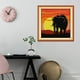 thumbnail image 1 of Cuadros Decorativos Juego de costura de punto de cruz DIY con estampado de elefante al atardecer de 14 quilates (D608) Likrtyny embutido en tela, 1 of 9