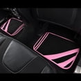 thumbnail image 4 of Alfombrillas de coche CAR PASS, de piel sintética, color rosa, ajuste universal, 4 of 9