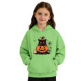 thumbnail image 5 of Grblisyd Girl's Hoodie Long Sleeve Halloween Hooded Sweatshirt Cute Pullovers Tops Fall Winter Outfits Clothes with Kangaroo pocket, 5 of 6