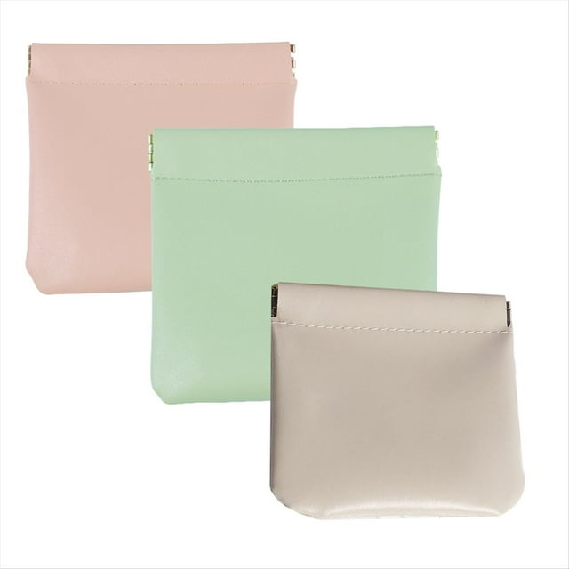 Bolsa de Maquillaje Pequeña de 3 Piezas para Bolso, Organizadores de Bolso de Impermeables para el Interior del Bolso, Bolsa Organizadora con A Presión