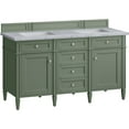 thumbnail image 2 of James Martin Vanities 650-V60d-3Car Brittany 60" Double Basin Poplar Wood Vanity Set -, 2 of 7