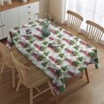 thumbnail image 2 of White Christmas Red Truck and Tree Pattern Rectangle Tablecloth 60"x84",Waterproof Polyester Rectangle Table Cloth, Wipeable Spillproof Polyester Tablecloth for Dining, Camping, Indoor and Outdoor, 2 of 5
