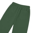 thumbnail image 7 of Linen Cotton Casual Pants For Women Pull On Picnic Outfits Drawstring Waist Elastic Waist With Pockets Summer Straight Leg Everyday Comfort Road Trip Green XL, 7 of 7