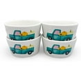 thumbnail image 3 of Fall Harvest Ramekins Set of 4, 5.25 oz Ceramic Baking Bowls for Creme Brulee Dishes, Mini Cheesecakes, Dipping Sauce Bowls (Harvest Truck), 3 of 4