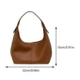 thumbnail image 2 of Women Retro Casual Armpit Handbag PU Leather Girls Outdoor Daily Bag (Brown), 2 of 7