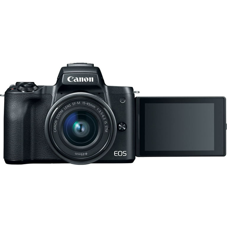 キヤノン CANON EOS KISS M 15-45mm IS STM MINT]CANON EOS M50(Kiss M) Black w/EF-M 15-45mm IS STM LENS