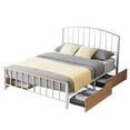 thumbnail image 2 of Garvee Cama Platforma Metal con Cabecera y Pie – 4 Cajones, Soportes de Acero, Sin Box Spring-Full, 2 of 8