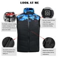 thumbnail image 6 of ZCFZJW Kids Boys Girls Heated Vest, Lightweigth Camouflage USB Smart Rechargable Heating Jackets, Sleeveless Full Zip Up Cotton Padded Coat Outwear(Blue,10-11 Years), 6 of 9