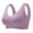 Purple, variant on Womens Oversized Wireless Seamless Bras High Elastic Push up Bralette Mesh Padded Sports Bras Cropped Yoga Tank Tops Black XXL