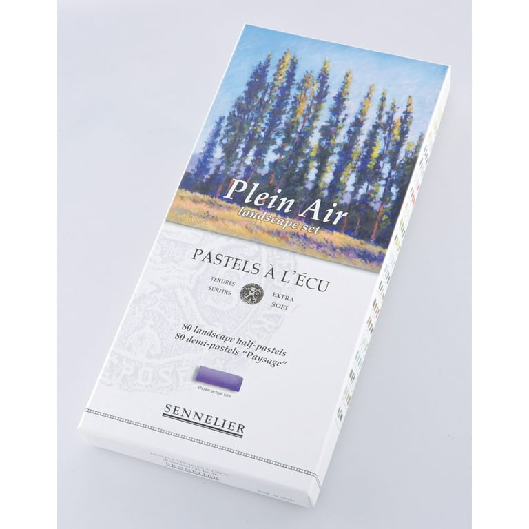 Sennelier Extra-Soft Pastel Half Stick Set, 80 Plein Air Landscape