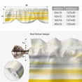 thumbnail image 6 of Yellow Grey Tie Up Valance Curtains for Windows, Kitchen Curtains Window Treatments, Vintage Farmhouse Abstract Oil Painting Short Window Shades Valances for Bedroom Bathroom Cafe 42"x18", 6 of 8