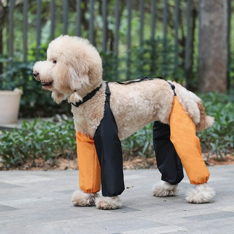 Waterproof Dogs Leggings with Suspender Durablity Dog Boot Leggings Elasticity Walmart