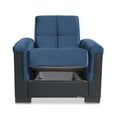thumbnail image 6 of Ottomanson Origins Pro Convertible Arm Chair, Turquoise Color Microfiber, 6 of 10