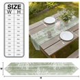 thumbnail image 3 of Vintage Sage Green Table Runner Linen Burlap Table Runner 70 Inches Long Farmhouse Florals Leaf Coastal Sweet Home Dresser Scarves for Kitchen Island Coffee Dining Room Party Holiday Decor 13"x70", 3 of 8