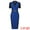 Royal Blue, variant on DARING DIVA Sheath Dress Contrast Color Office Pencil Dresses S White S White Black