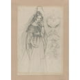 thumbnail image 2 of Theodor Richard Edward von Holst 18x24 Black Ornate Framed Double Matted Museum Art Print Titled: An Angel Descending Stairs (1836-44), 2 of 5