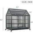 Heavy Duty Dog Crate Large Dog cage Strong Metal Dog Kennels and Crates