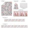 thumbnail image 2 of Sweet Jojo Designs Watercolor Floral Grey Girl Crib Bedding + BreathableBaby Breathable Mesh Liner, 2 of 5