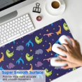 thumbnail image 4 of Long Mouse Pads for Desk,DarkBlue Dinosaurs with Shapes Pattern Desk Mats on Top Of Desks, Desk Mouse Pad Extra Large with 3mm Non-Slip Base and Stitched Edge for Gaming,Office,Work,Home 35.4"x15.7", 4 of 6