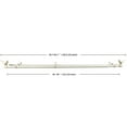 thumbnail image 2 of MERIVILLE 1-Inch Diameter Telescoping Double Window Curtain Rod, Country White Bird Finials, 48"-84", Country White Rod, 2 of 5
