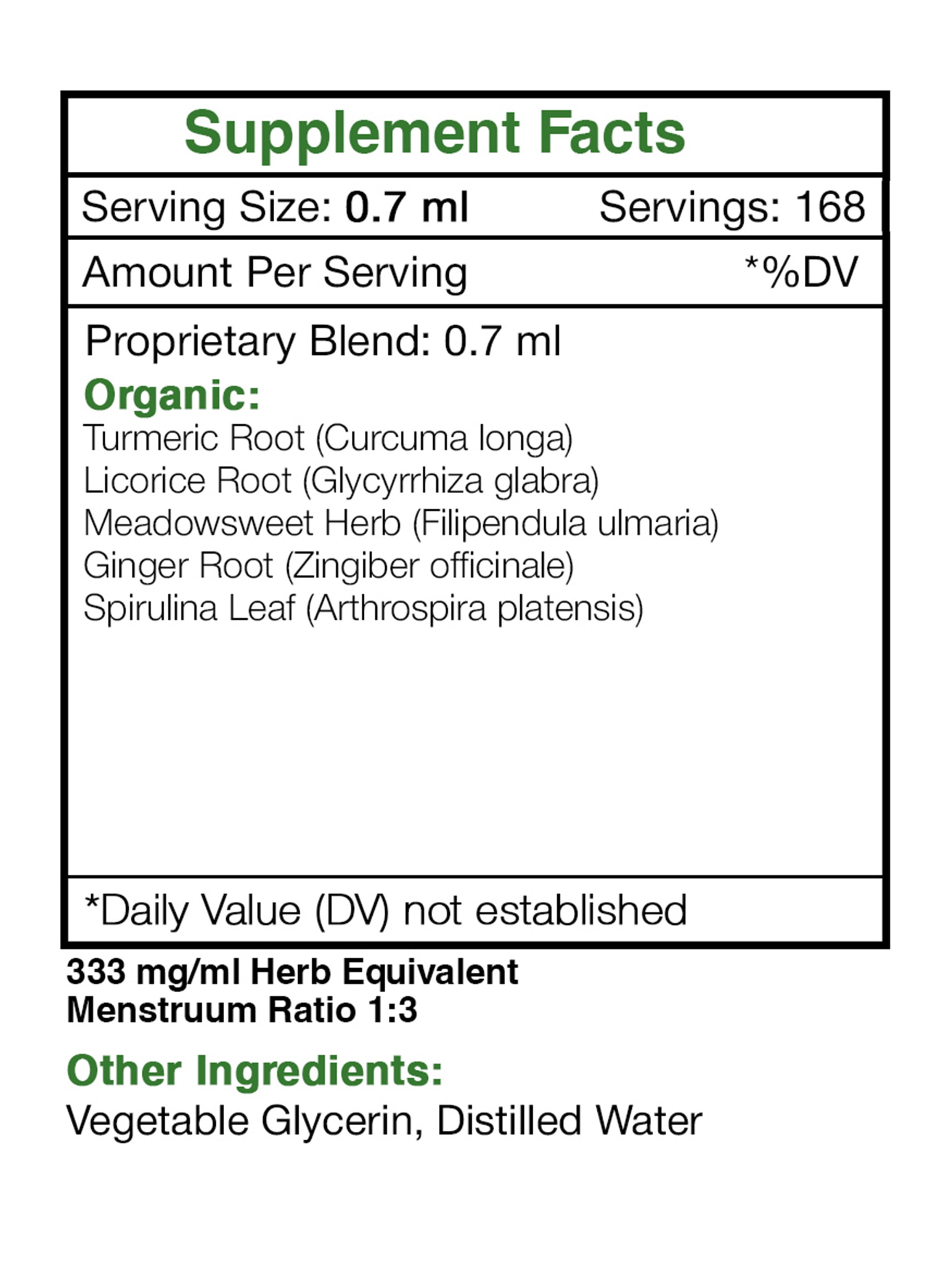 Secrets Of The Tribe Tribal Inflam-Ease Blend Tincture Dietary Supplement, Natural Extract, Made from Turmeric, Licorice, Meadowsweet, Ginger, Spirulina 4 oz