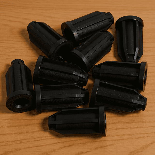 BESTYASH 10Ud Tubo Protector Para Muebles Casquillo Negro Casters Soporte Estable