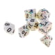 thumbnail image 1 of Juego de 7 dados de plástico multicara D4 D6 D8 D10 D12 D20 para MTG DND RPG Dungeons Estilo 5, 1 of 9