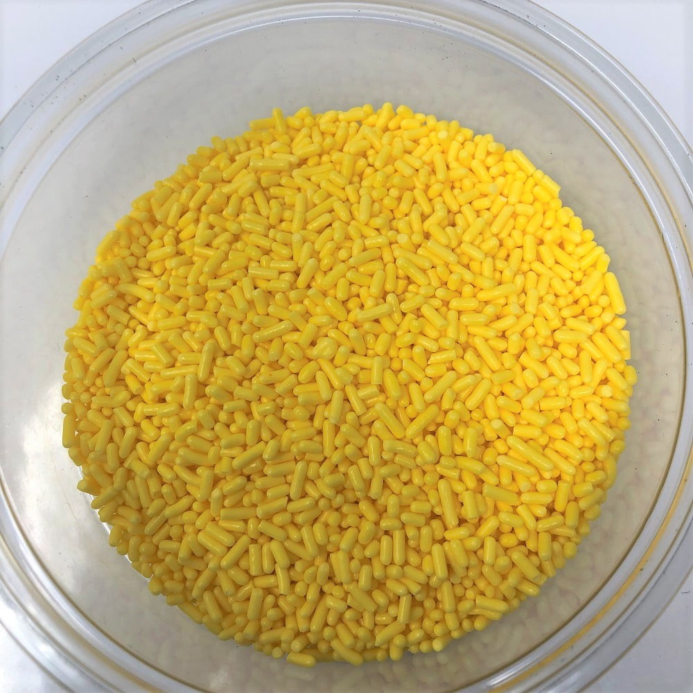 Sprinkles Yellow Jimmies Bakery Topping 1 pound colored sprinkles