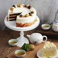 thumbnail image 2 of Set of 3 Pieces Cake Stands Iron Cake Holder Dessert Display Plate Serving Tray for Baby Shower Wedding Birthday Party (White), 2 of 6