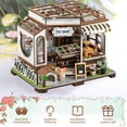 thumbnail image 5 of Threns DIY Miniature Dollhouse Kit Wooden Miniature House Kit with Sensor Light Miniature Pet Shop Model Building Kits for Teen Adults, 5 of 8