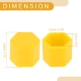 thumbnail image 4 of Ofertas Únicas 20 Pcs Tuerca de Perno de Rueda Rines Tornillos de Neumático Tapa de Protección de Polvo Silicona Amarillo 2.2x17x20mm, 4 of 7