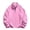 A Pink, variant on Dqueduo Men's Fashion Sweatshirt, Solid Long Sleeve Turndown Collar Casual Zipper Top Sweatshirt, Regular Length Men's Sweatshirt