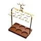 thumbnail image 5 of Estante para copas de vino Organizador de cristalería Base de madera Soporte para copas de vino Copa de vino blanco A, 5 of 9