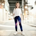 thumbnail image 2 of MIXUE Baby Girls Pants Leggings Gradient Print Stretch Yoga Clothes Activewear,Blue,18-24 Months, 2 of 4