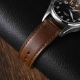 thumbnail image 3 of Quick Release Leather Watch Bands Genuine Watch Straps for Men Women,20mm Italian Leather Watch Strap,Light Brown with Stainless Steel Buckle, 3 of 9