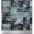 thumbnail image 1 of Soimoi Polyester Crepe Fabric Stripe & Check Shirting Printed Craft Fabric by The Yard 42 Inch Wide, 1 of 1